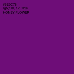 #6E0C78 - Honey Flower Color Image