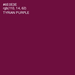 #6E0E3E - Tyrian Purple Color Image
