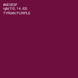 #6E0E3F - Tyrian Purple Color Image