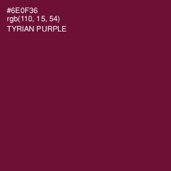 #6E0F36 - Tyrian Purple Color Image