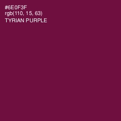 #6E0F3F - Tyrian Purple Color Image