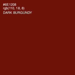 #6E1208 - Dark Burgundy Color Image