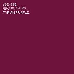 #6E133B - Tyrian Purple Color Image