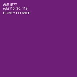 #6E1E77 - Honey Flower Color Image