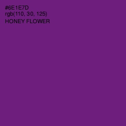 #6E1E7D - Honey Flower Color Image