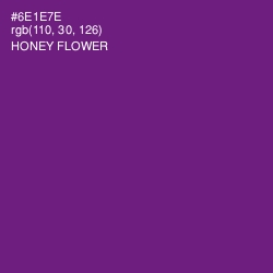 #6E1E7E - Honey Flower Color Image