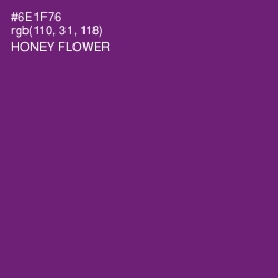 #6E1F76 - Honey Flower Color Image