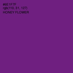 #6E1F7F - Honey Flower Color Image