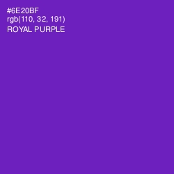 #6E20BF - Royal Purple Color Image