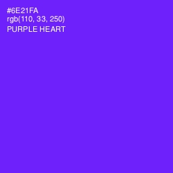 #6E21FA - Purple Heart Color Image