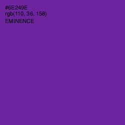 #6E249E - Eminence Color Image