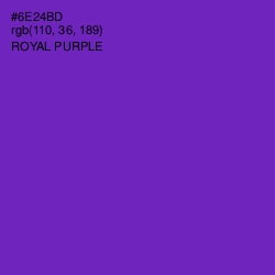 #6E24BD - Royal Purple Color Image