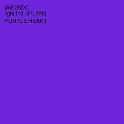 #6E25DC - Purple Heart Color Image