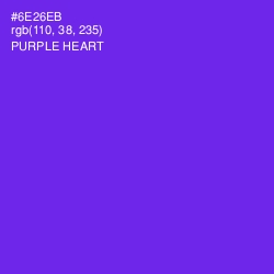 #6E26EB - Purple Heart Color Image