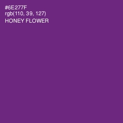 #6E277F - Honey Flower Color Image