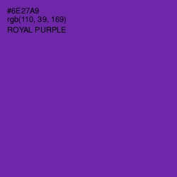 #6E27A9 - Royal Purple Color Image