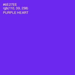 #6E27EE - Purple Heart Color Image