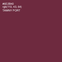 #6E2B40 - Tawny Port Color Image