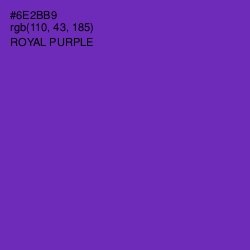 #6E2BB9 - Royal Purple Color Image