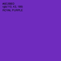 #6E2BBD - Royal Purple Color Image