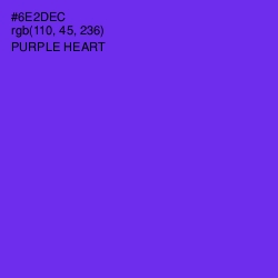 #6E2DEC - Purple Heart Color Image