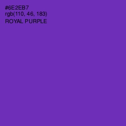 #6E2EB7 - Royal Purple Color Image