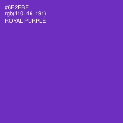 #6E2EBF - Royal Purple Color Image