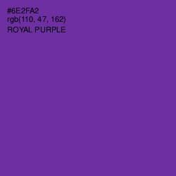 #6E2FA2 - Royal Purple Color Image