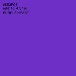 #6E2FC6 - Purple Heart Color Image