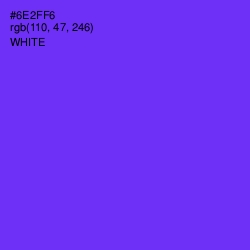 #6E2FF6 - Purple Heart Color Image