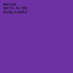 #6E31A3 - Royal Purple Color Image