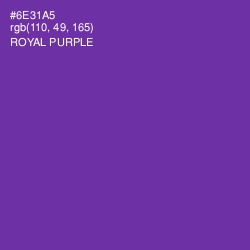 #6E31A5 - Royal Purple Color Image