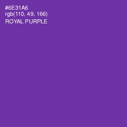 #6E31A6 - Royal Purple Color Image