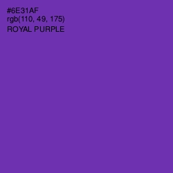 #6E31AF - Royal Purple Color Image