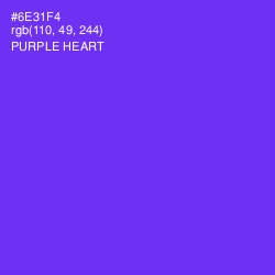 #6E31F4 - Purple Heart Color Image