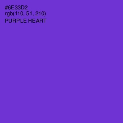 #6E33D2 - Purple Heart Color Image