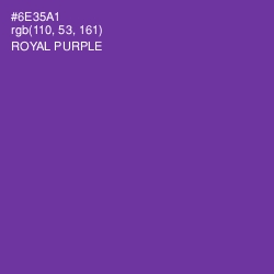 #6E35A1 - Royal Purple Color Image