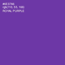 #6E37A6 - Royal Purple Color Image