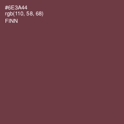 #6E3A44 - Finn Color Image