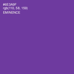#6E3A9F - Eminence Color Image