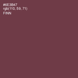 #6E3B47 - Finn Color Image