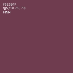 #6E3B4F - Finn Color Image