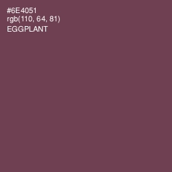 #6E4051 - Eggplant Color Image