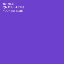 #6E40CE - Fuchsia Blue Color Image