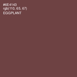 #6E4143 - Eggplant Color Image