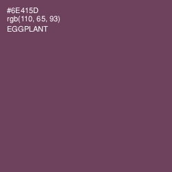 #6E415D - Eggplant Color Image