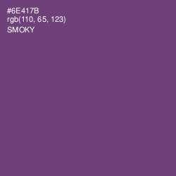 #6E417B - Smoky Color Image