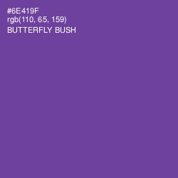 #6E419F - Butterfly Bush Color Image