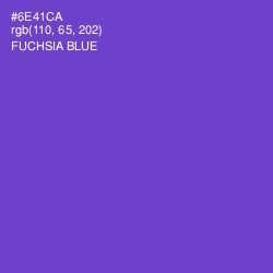 #6E41CA - Fuchsia Blue Color Image