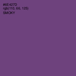 #6E427D - Smoky Color Image